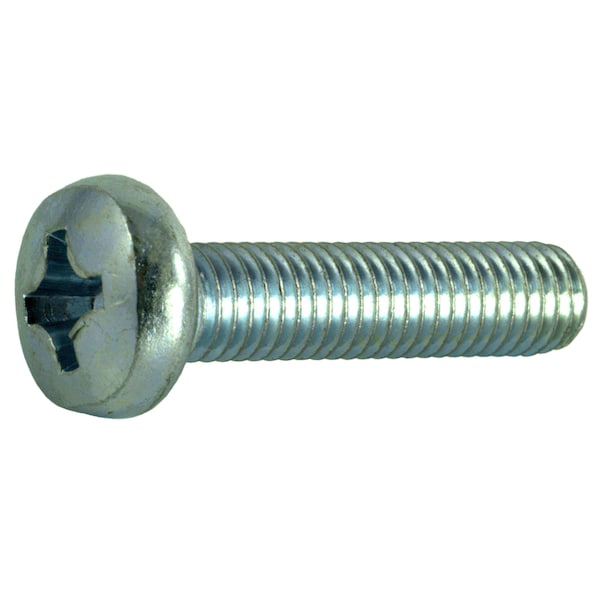 Midwest Fastener M8-1.25 x 35 mm Phillips Pan Machine Screw, Zinc Plated Steel, 12 PK 78571 - main
